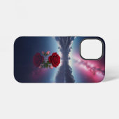 Cosmische Roos: Galaxy Weerspiegeling op Serene Me iPhone Hoesje (Achterkant horizontaal)