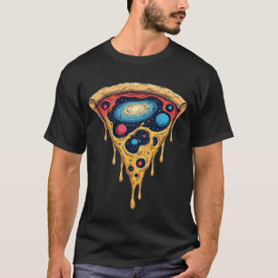 Cosmische Ruimte Pizza Snee Galactische Planeten G T-shirt