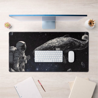 Cosmische Ruimtevaarderwalvis en Astronaut Surreal Bureaumat