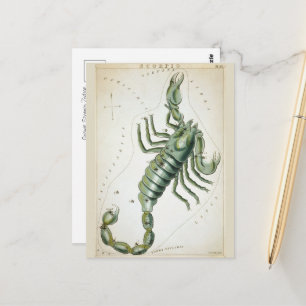 Cosmische Schorpioen Dierenriem Briefkaart
