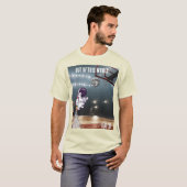 Cosmische slam dunk witte T-shirt. T-shirt (Voorkant volledig)
