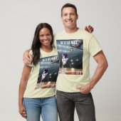 Cosmische slam dunk witte T-shirt. T-shirt (Unisex)