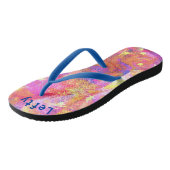 Cosmische sterren in een melkwegstelsel met roze b teenslippers (Schuin)