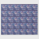 Cosmische sterrenstelsel waterverf abstract bedank cadeaupapier (Vlak)