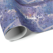 Cosmische sterrenstelsel waterverf abstract bedank cadeaupapier (Rol Hoek)