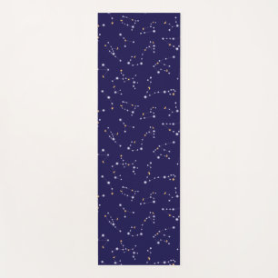 Cosmische Stroom Middenblauw Yogamat