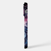 Cosmische uitbarsting, Tie-dye patroon iPhone Hoesje (Linkerkant)