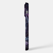 Cosmische uitbarsting, Tie-dye patroon iPhone Hoesje (Linkerkant)