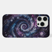 Cosmische uitbarsting, Tie-dye patroon iPhone Hoesje (Achterkant horizontaal)