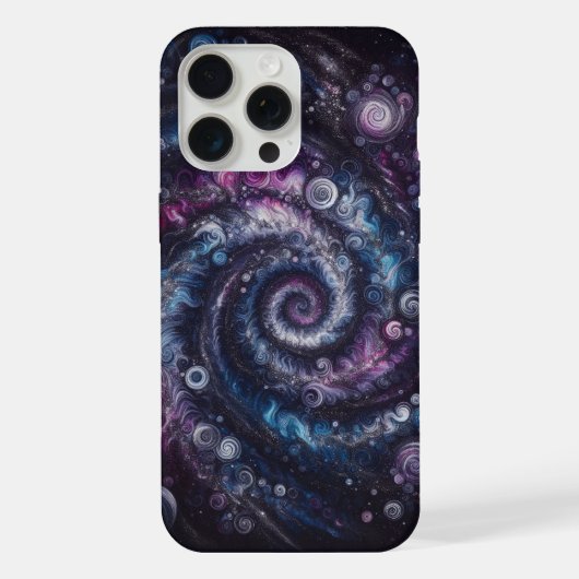 Cosmische uitbarsting, Tie-dye patroon iPhone Hoesje (Achterkant)