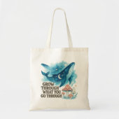 Cosmische Walvis & Paddenstoelen Tote Bag (Voorkant)