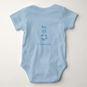 Cosmische Winter Baby Body Romper (Achterkant)
