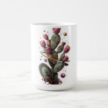 Cosmische woestijn cactus kunst
