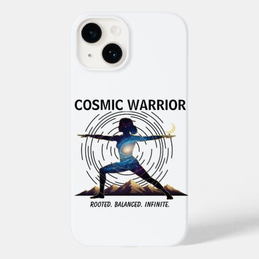 Cosmische Yoga Krijger | Galaxy Lichaamshouding Case-Mate iPhone Case (Achterkant)