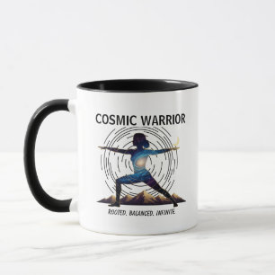 Cosmische Yoga Krijger Galaxy Lichaamshouding Mok
