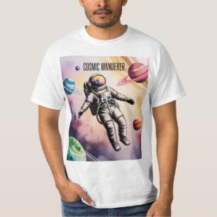 Cosmische Zwervers – Drijvende Ruimtevaarder Space T-shirt