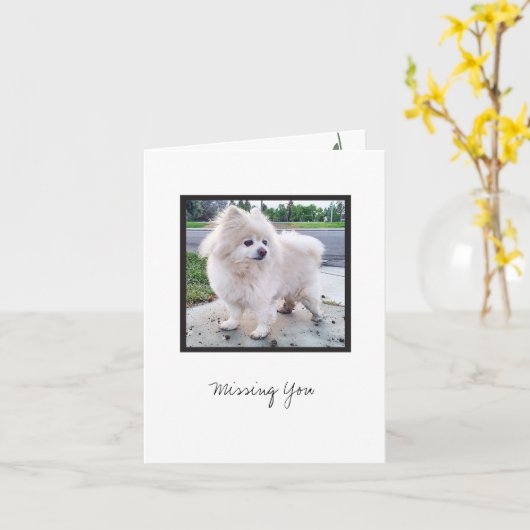 Cosmo #3 blanco briefkaart (Gele Bloem)