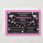 Cosmo Bachelorette Invite Kaart (Voorkant)