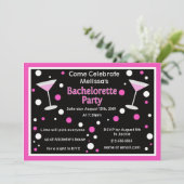 Cosmo Bachelorette Invite Kaart (Staand voorkant)