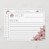 Cosmo bloemenrecept Kaart (Voorkant / Achterkant)
