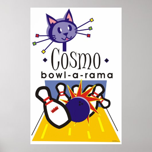 Cosmo bowl-a-rama poster (Voorkant)