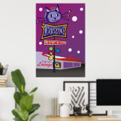 Cosmo Bowl-A-Rama Sign Poster (Thuiskantoor)