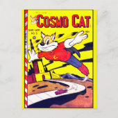 Cosmo Cat No.5, Funny  Comic Book Hoesje Briefkaart (Voorkant)