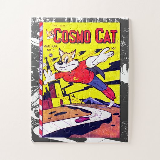 Cosmo Cat No.5, Funny  Comic Book Hoesje Legpuzzel (Verticaal)