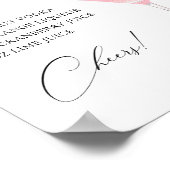 Cosmo Cocktail Bar Recept Poster (Hoek)