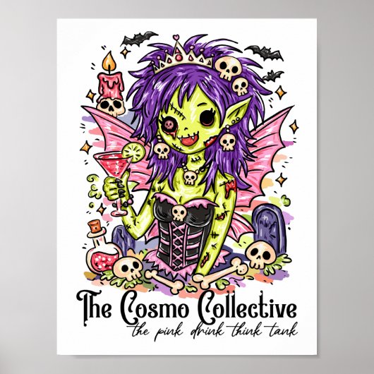 Cosmo Cocktail Collective Fee Poster (Voorkant)