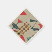 Cosmo Cocktail Shaker en Martini Glass (JPN) Servet (Hoek)