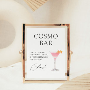 Cosmo Cocktailbar Recept Poster