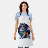 Cosmo de Spacedog Reiziger Galactische Hond Schort (Gedragen)