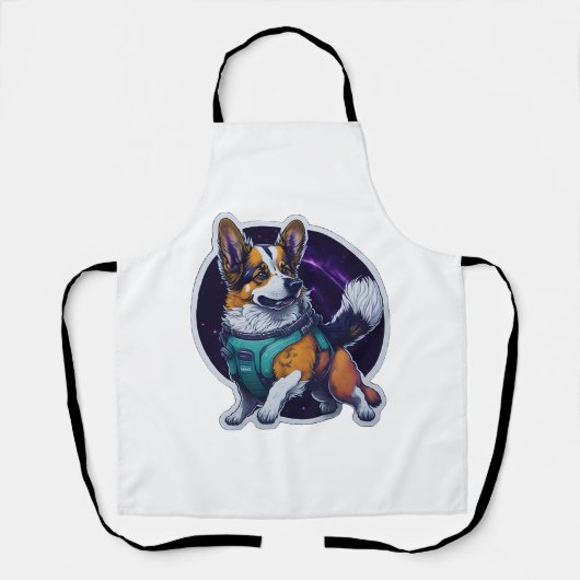 Cosmo de Spacedog Reiziger Galactische Hond Schort (Voorkant)