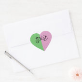 Cosmo en Wanda hart Stickers (Envelop)