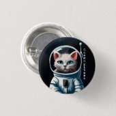 Cosmo Kitzel - Astro Cat Ronde Button 3,2 Cm (Voorkant /achterkant)