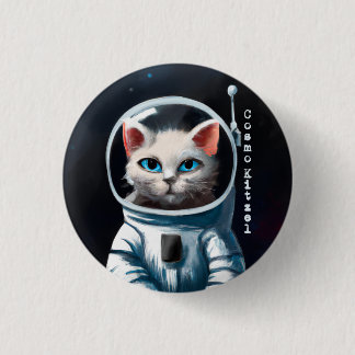 Cosmo Kitzel - Astro Cat Ronde Button 3,2 Cm