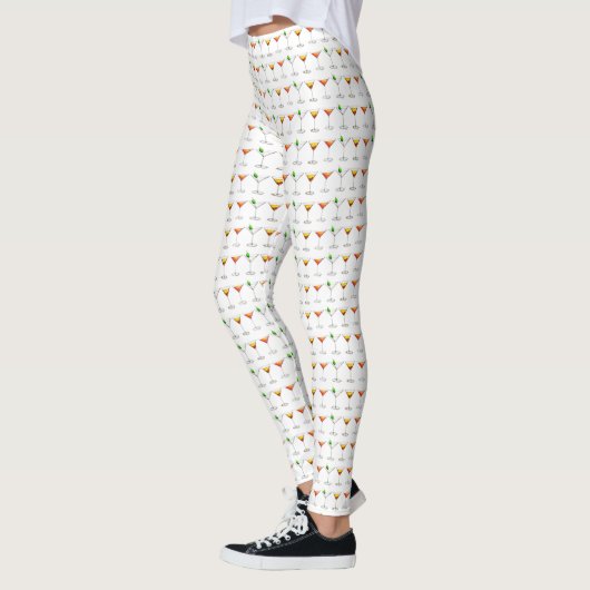 Cosmo Martini Manhattan Cocktail Gemengd Drink Leggings (Links)