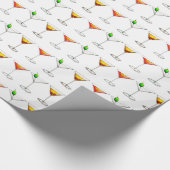 Cosmo Martini Manhattan Cocktail Glass Drinken Cadeaupapier (Hoek)