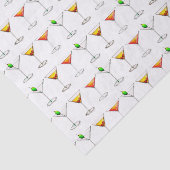 Cosmo Martini Manhattan Cocktail Glass Drinken Tissuepapier (Detail)