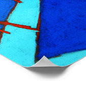 Cosmo Street Blauwdruk Poster (Hoek)