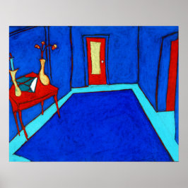 Cosmo Street Blauwdruk Poster