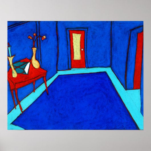 Cosmo Street Blauwdruk Poster (Voorkant)