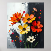 Cosmo Style Floral Poster (Voorkant)