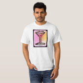 COSMO TIME PINK MARTINI PRINT T-SHIRT (Voorkant volledig)