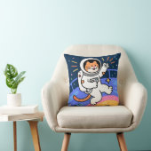 CosmoCat: Paws in Orbit Kussen (Stoel)