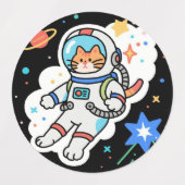 CosmoCat: Paws in Orbit Labels (Design 2)