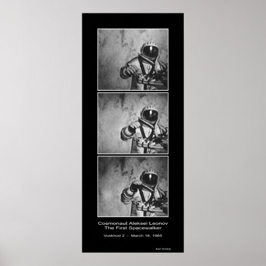 Cosmonaut Aleksei Leonov - De eerste Spacewalker Poster (Voorkant)
