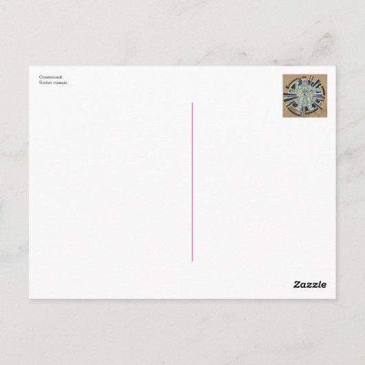 Cosmonaut Briefkaart (Achterkant)