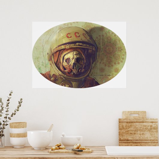 Cosmonaut Canvas Print (Keuken)